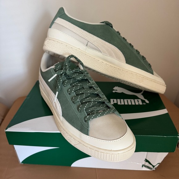 Puma Suede Trail Sneakers Deep‎ Forrest Green Mens 11 - Picture 1 of 14